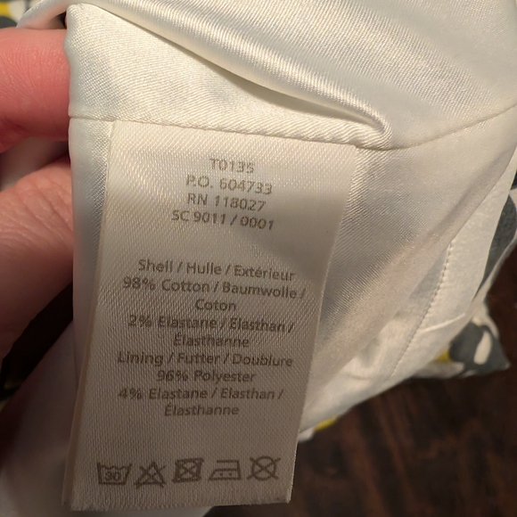 Floral Print Women's Skirt - Yellow and Gray - Picture 5 of 13